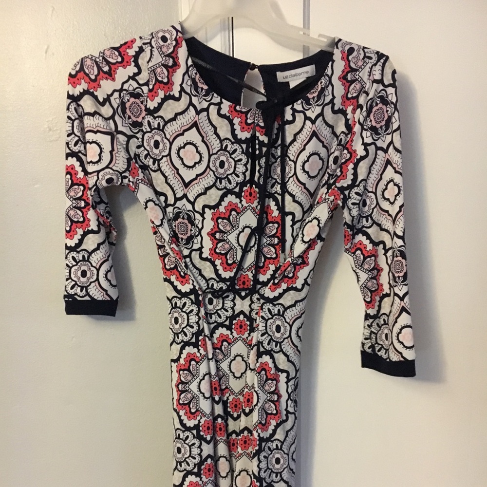 Liz Claiborne Multi Color print dress. Size S